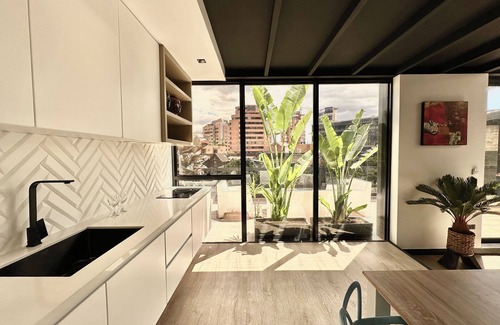 Financial District Apartment | Pent House Duplex with Terrace and view of Bogota