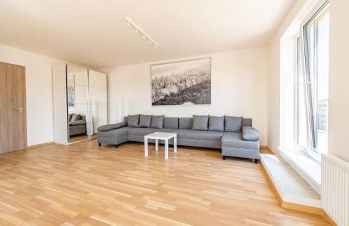 Palmovka Apartment | Penthouse # 81 with panoramic city view in Elite Rezidence with free parking