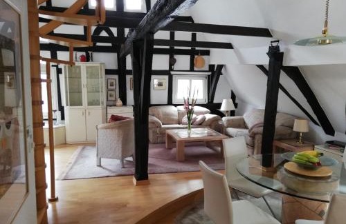 Boppard Apartment | Penthouse Ferienwohnung Boppard Zentrum, sonnige Dachterrasse