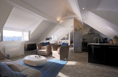 Perros-Guirec Apartment | Perros Guirec exceptional sea view, direct access to Thalasso Beach Coastal path
