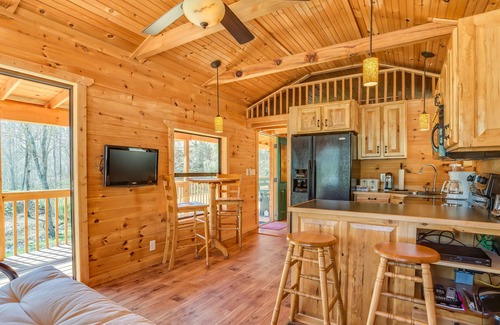 Rutherfordton Cabin | Piney Knob Cabin 15 Min To Lake Lure - 30 Min To Tiec - Hot Tub - Stocked Pond
