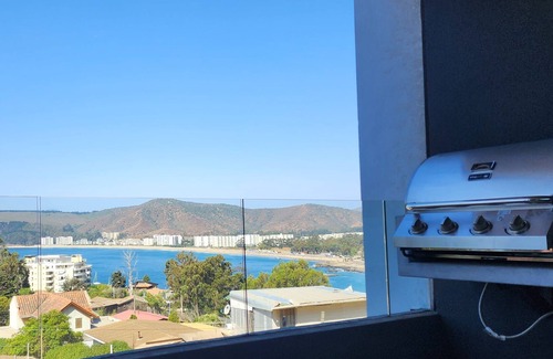 Papudo Apartment | Piscina y vista al mar AC700A204