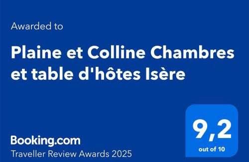 Gillonnay Bed & Breakfast | Plaine et Colline Chambres et table d'hôtes Isère