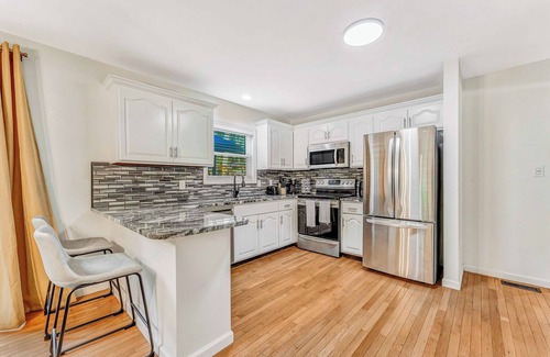 East Stroudsburg House | Pocono Dream House! Heated Pool, Fire Pit, Bowling, Mini Golf!