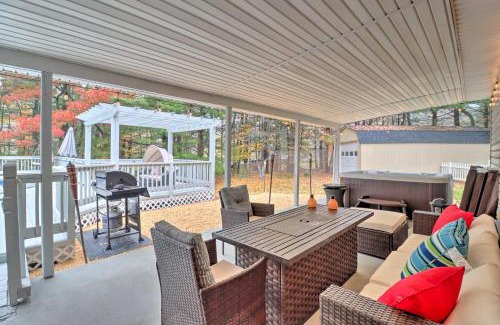 Stroudsburg House | Pocono Home with Hot Tub, Fireplace and Game Room!