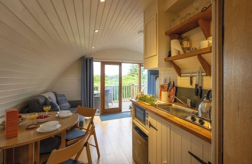 Llangammarch Wells House | Pod1 Heron Powys River Glamping Pods Builth Wells Wales