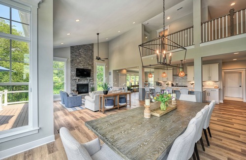 Livingston House | Pointe of View: LUXURY LAKEFRONT, Private Dock, Hot Tub, Fire Pit, Beach, Views!