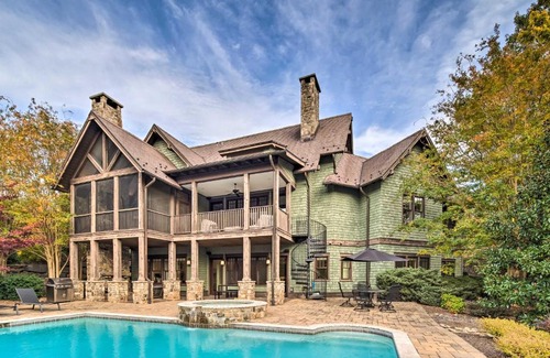 Mill Spring House | Pool and Mountain Views Stunning Mill Spring Home!