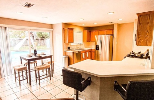 Cypress House | Poolside dream house! Golf course in Backyard