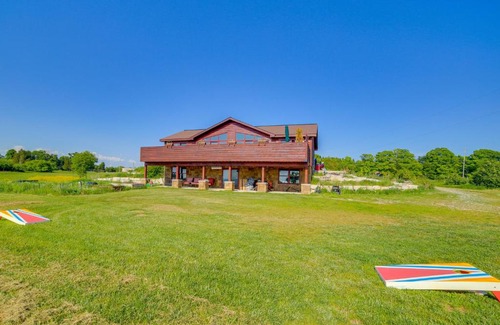 Garden House | Prairie-Style Home on Garden Bay with Deck and Hot Tub