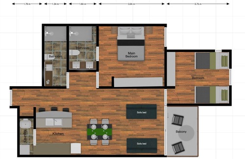 Zona 16 Apartment | Private and relaxing apartment with view to volcanoes