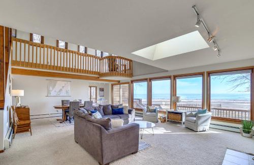 Menominee House | Private Beach and Deck Spacious Lake Michigan Home