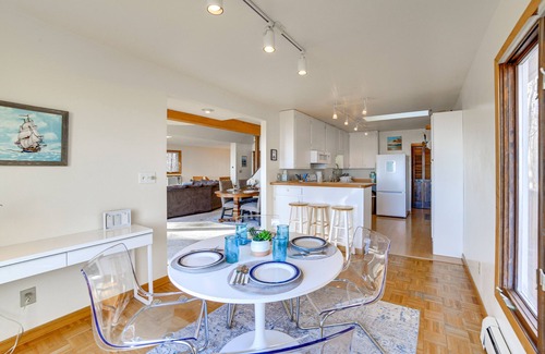 Menominee House | Private Beach & Deck: Spacious Lake Michigan Home