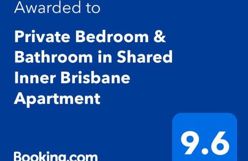 Fortitude Valley House | Private Bedroom & Bathroom in Shared Inner Brisbane Apartment