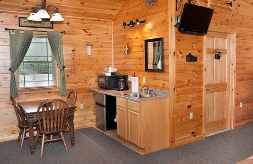 Flintstone Ski Chalet | Private cabin with two double beds (sleeps 4)