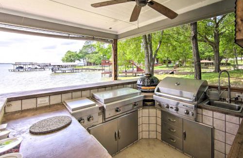 Carolyn Estates House | Private Dock and Boat House Lakefront Mabank Home