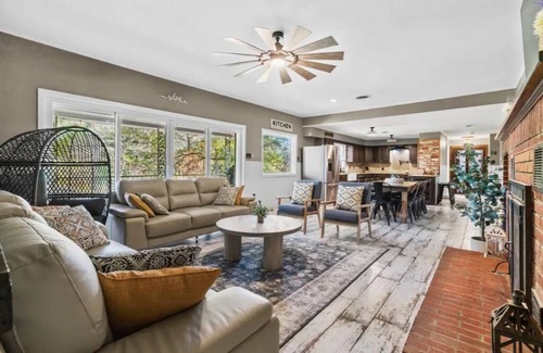 Piney House | Private Heated Indoor Salt Water Pool House on 4 Acres! 2 Game Rooms & Fire Pit