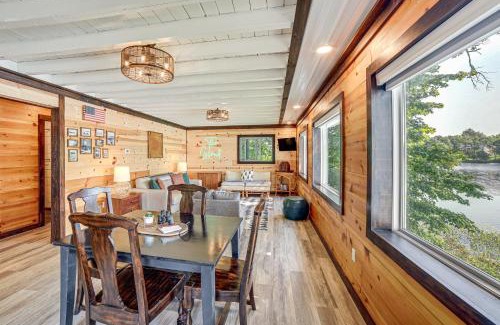 Smyrna House | Private Island Home in Belding with Dock and Grill!