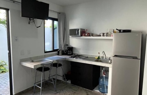 Centro - Supmza 001 Apartment | Private Lavish Studio w/kitchen #2. Shared patio. Downtown. Punta Norte | Isla Mujeres