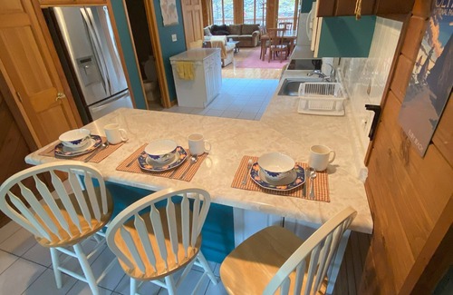 Lake Harmony Estates House | Private Poconos home, close to lake, ski-lodge vibe