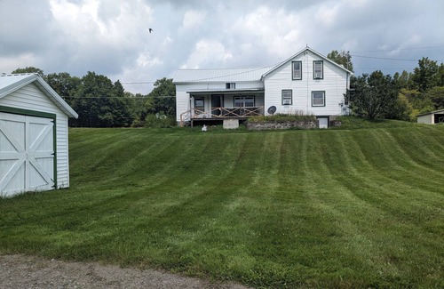 Osceola RV Rental | Private tent camping along the Salmon River on 165-acre Farm!