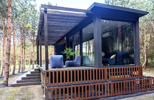 gmina Grabow nad Pilica Apartment | Przeszklony Tiny House w Lesie