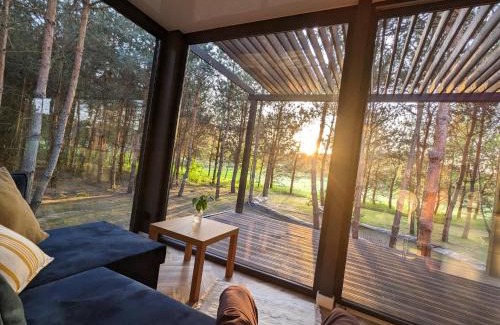 gmina Grabow nad Pilica Apartment | Przeszklony Tiny House w Lesie