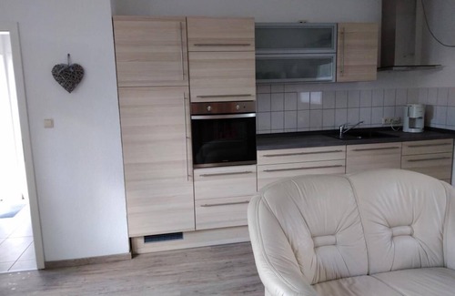 Mohlau Apartment | Pure vacation in our "See-Ferienwohnung 1" directly at the Möhlauer See. The apartment has approx. 40 square meters of living space
