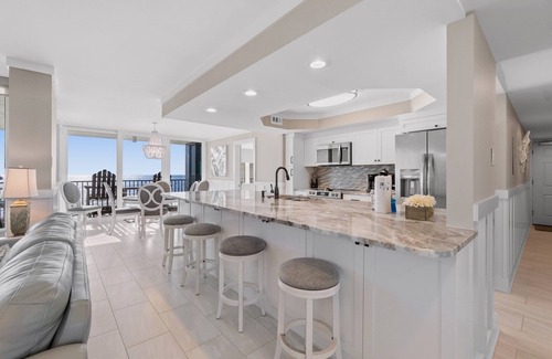 Crescent Beach Condo | PW405! LUXURY Gulf Front Condo! FREE Beach Chairs!