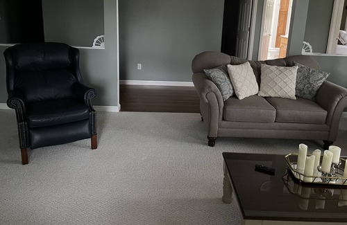 Brookville House | Quiet cottage with gas burning fireplace and spacious layout