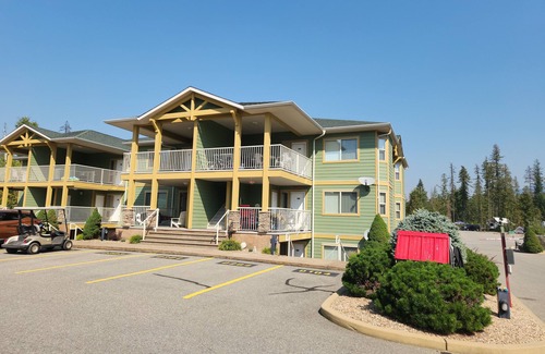 Ashton Creek Condo | Quiet, forest view condo at Mabel Lake - Dog friendly!