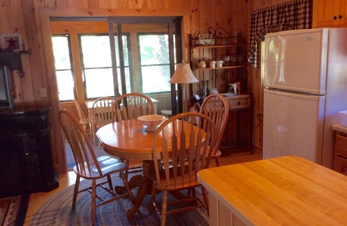 Shapleigh Cabin | Quiet secluded log cabin; the cabin is part of a 37 acre waterfront complex.