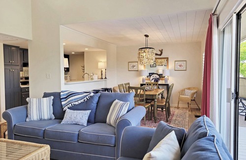 Litchfield by the Sea Condo | Raised Beach Townhouse, Lake and Creek Views, Hammock, Easy Walk to Beach, Pool