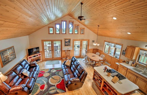 Rapid River Cabin | Rapid River Log Cabin w/Loft on 160 Scenic Acres