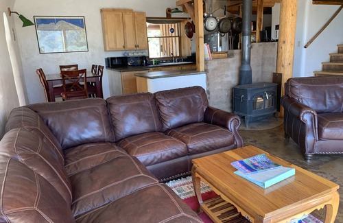 Baca Grande House | Rare Find! Quiet, Strawbale Home with Epic Mountain Views and Hiking