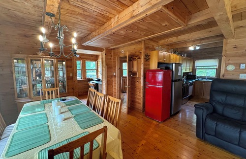 Cape Breton Island Cottage | Relaxing Cedar Log Cottage on Bras d'Or Lake over 300 Ft Private Beach & Kayaks
