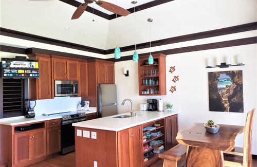 Poipu Condo | Remodeled Kiahuna Ocean View Condo with A/C, Close to the Beach! No cleaning fee