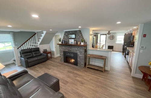 Lochmere House | Remodeled Winnisquam Lakefront Home - Private Dock/AC/Dogs/Kayaks/SUPs/Fire Pit