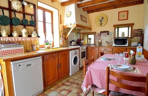 Saint-Calez-en-Saosnois Cottage | Renovated 19th-Century Cottage with Terrace, Trampoline, Spa, & Games in Quiet Hamlet