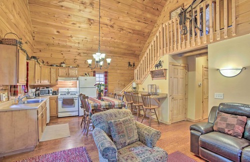 Oceana County Cabin | Resort Cabin w/Fire Pit: Golf, Hike and Play!