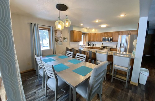 Au Train House | Resort Home on AuTrain Lake. Sand Beach, dock, boat rentals near Pictured Rocks