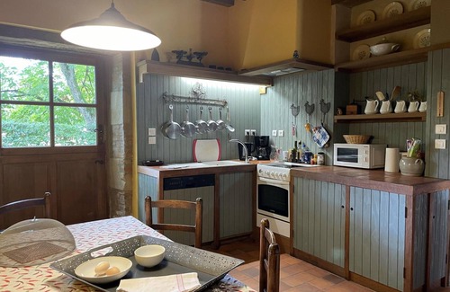 Sauvagny Cottage | Restored barn with fireplace, enclosed garden, pets allowed
