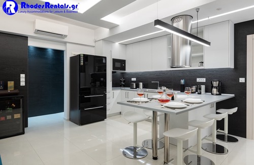 Petaloudes Apartment | Rhodes Skyline Suite - 2 Bedroom with OutDoor jacuzzi and Sea view