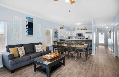 Crystal Beach House | Rise and Shine! Golf cart included! Pet friendly! Private pool!