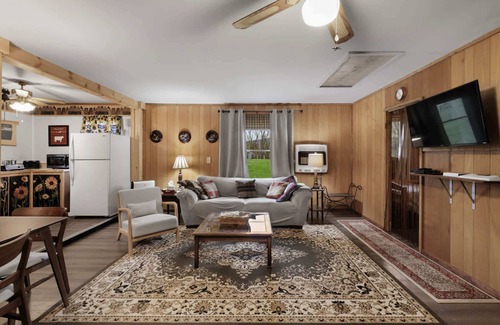 Points Ski Chalet | Riverfront Cabin, Wood Stove, Fire Pit & Grill