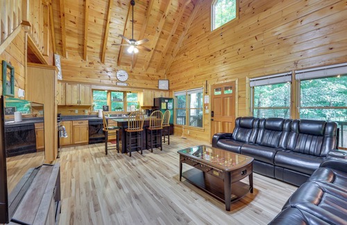 Ellijay Cabin | Riverfront Ellijay Cabin w/Deck + Pool Access!