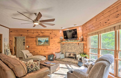 East Ellijay House | Riverfront Ellijay Home w/ Game Room & Grill!
