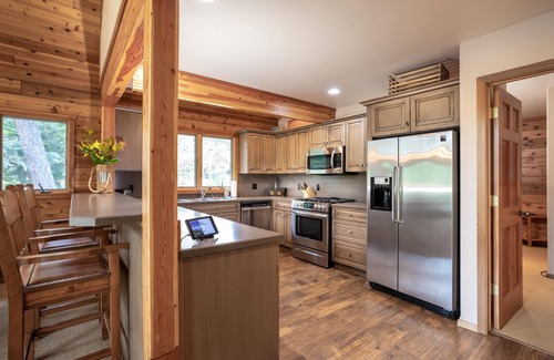 Bigfork House | Riverfront property on the Swan River w/A/C, fireplace & fire pit - Swan River Retreat