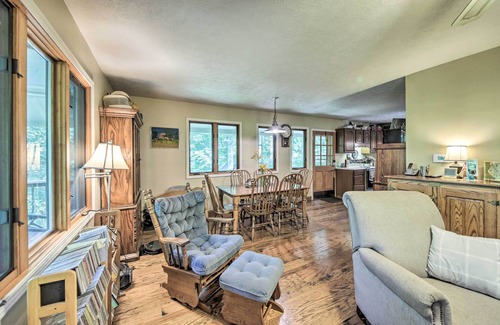 Scipio House | Riverside Cabin w/3 Decks in North Vernon!