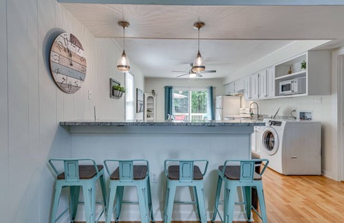 Coles Point House | Riverside Dreams -golfcart-views-screened porch-
